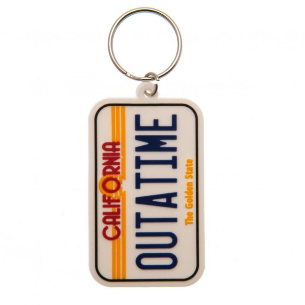 Back To The Future License Plate PVC Keyring - Image 4