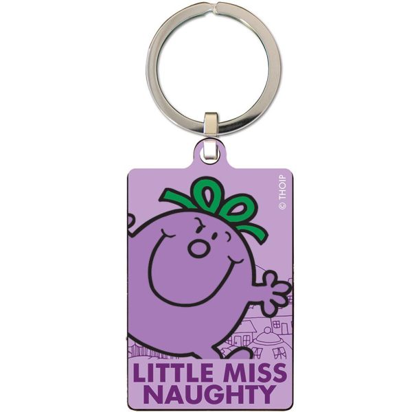 Little Miss Naughty Metal Keyring - Image 4