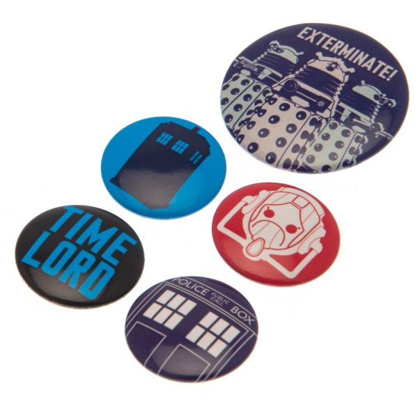 Doctor Who Button Badge Set - Image 6