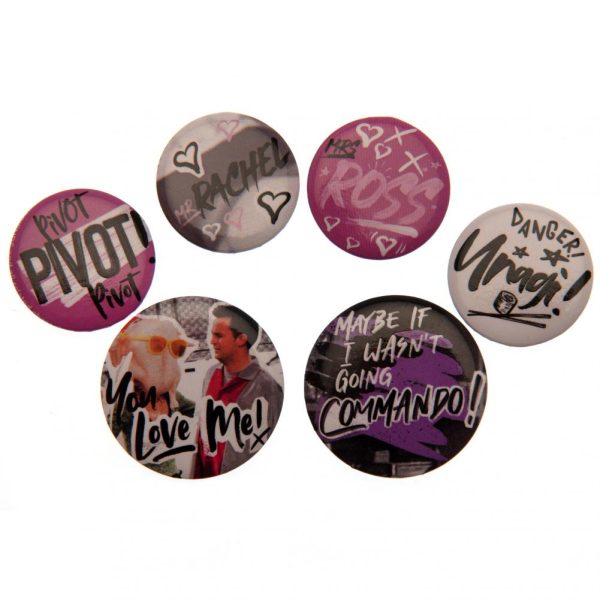 Friends Button Badge Set Doodle - Image 4