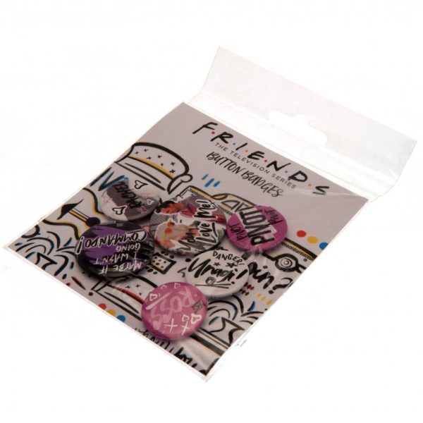 Friends Button Badge Set Doodle - Image 8