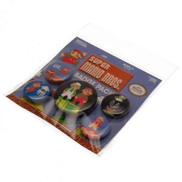 Super Mario Retro Button Badge Set - Image 8