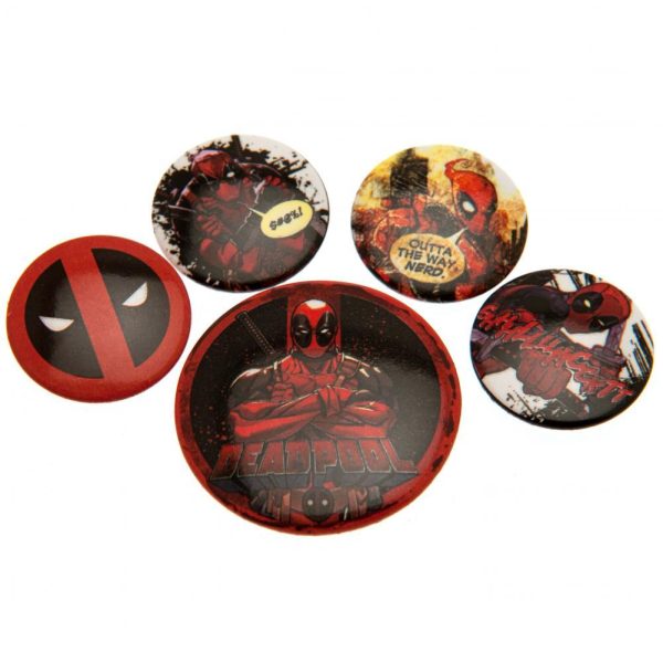 Deadpool Button Badge Set - Image 4