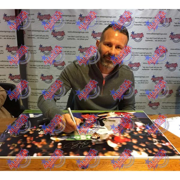 Manchester United FC Giggs Signed Framed Print - Image 6