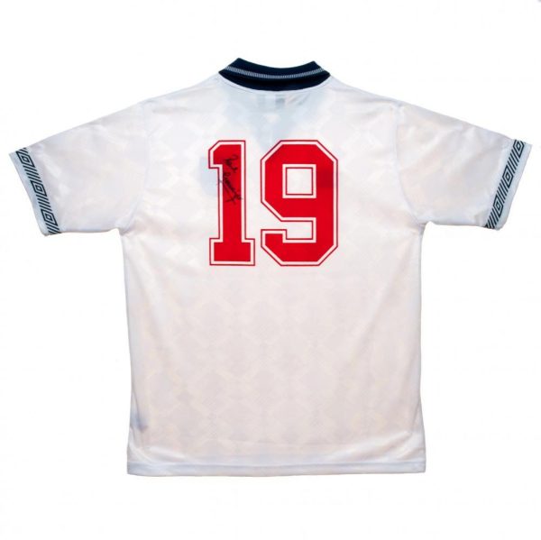 England FA Gascoigne Signed Shirt - Image 8
