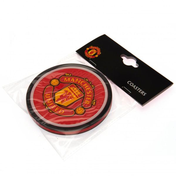 Manchester United FC 2pk Coaster Set - Image 8