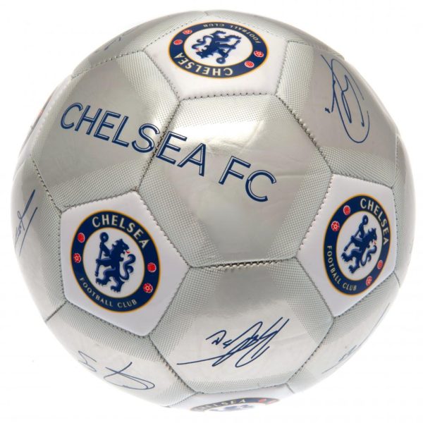 Chelsea FC Sig Silver Football - Image 4