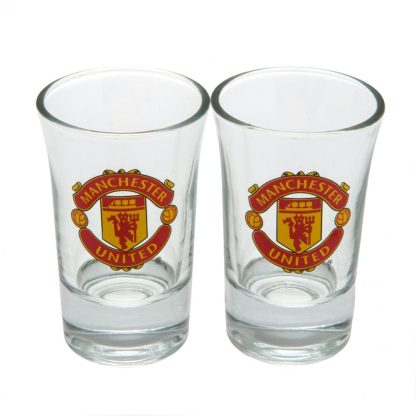 Manchester United FC 2pk Shot Glass Set - Image 4