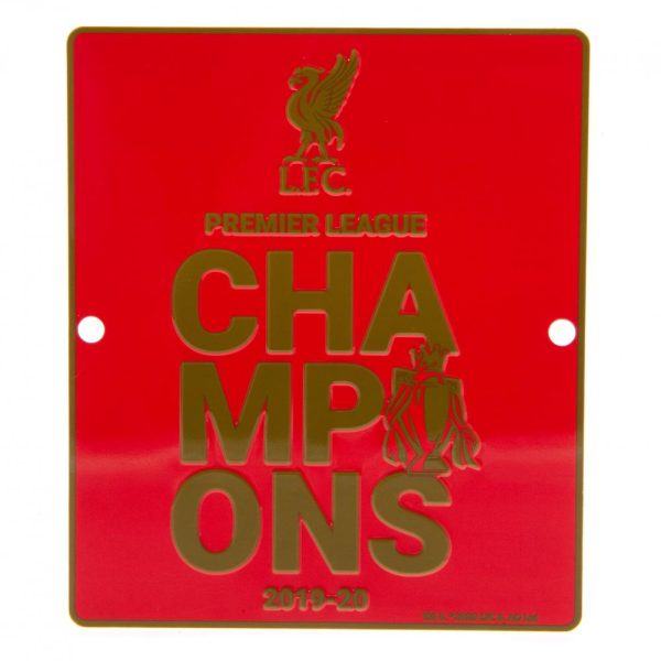 Liverpool FC Premier League Champions Window Sign - Image 4