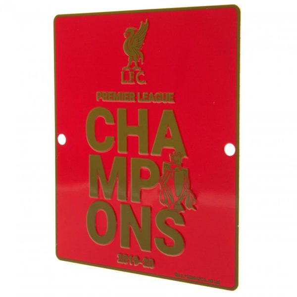 Liverpool FC Premier League Champions Window Sign - Image 6