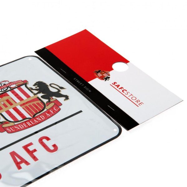 Sunderland AFC White Street Sign - Image 6