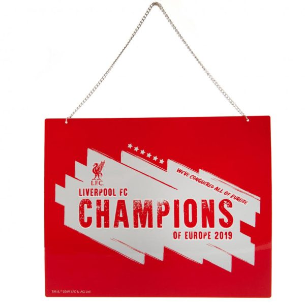Liverpool FC Champions Of Europe Metal Sign - Image 6