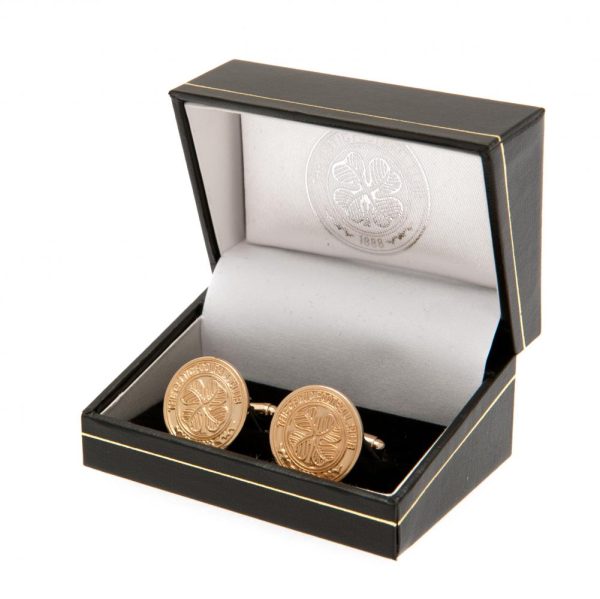 Celtic FC Gold Plated Cufflinks - Image 6