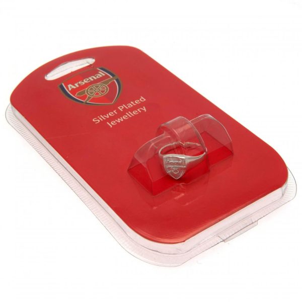Arsenal FC Silver Plated Crest Ring Large - Image 6