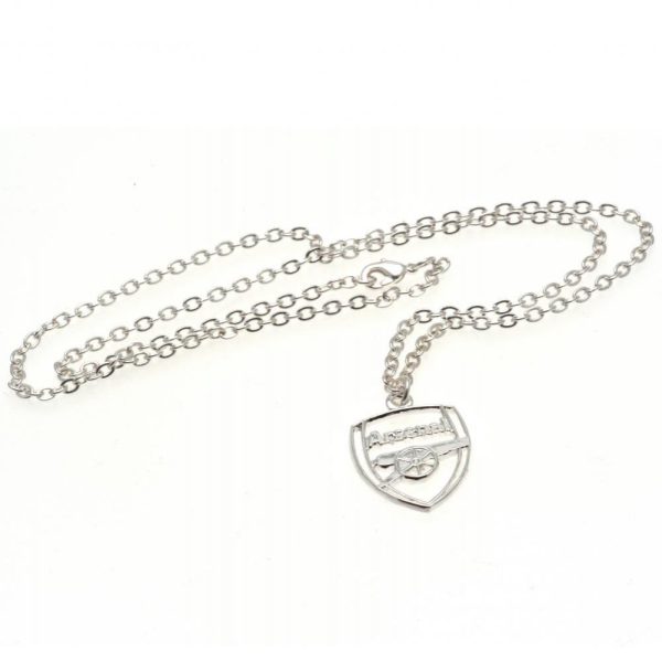 Arsenal FC Silver Plated Pendant & Chain CR - Image 4