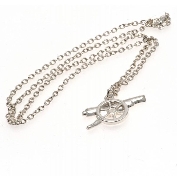 Arsenal FC Silver Plated Pendant & Chain GN - Image 4