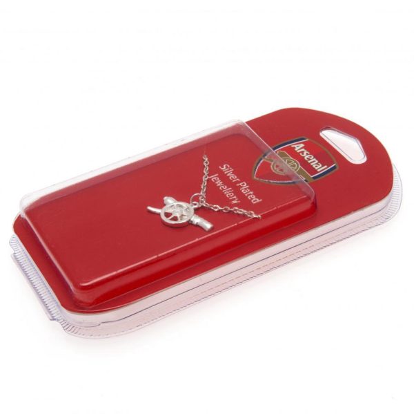 Arsenal FC Silver Plated Pendant & Chain GN - Image 6