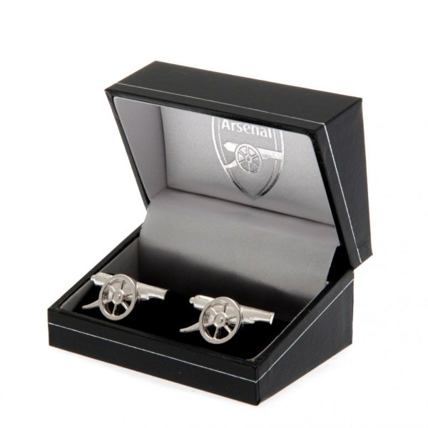 Arsenal FC Sterling Silver Cannon Cufflinks - Image 6