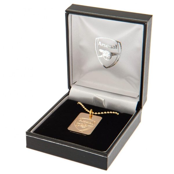 Arsenal FC Gold Plated Dog Tag & Chain - Image 8