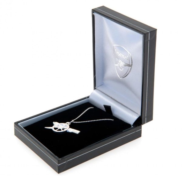 Arsenal FC Sterling Silver Pendant & Chain GN - Image 6