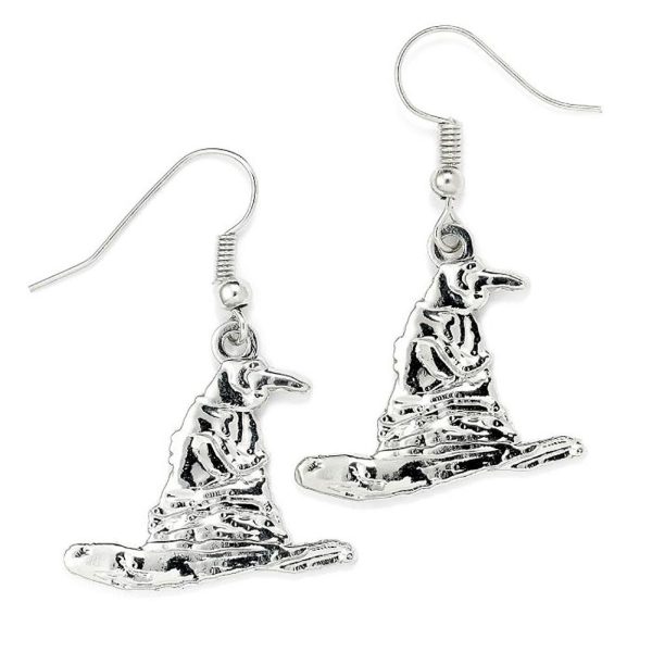 Harry Potter Silver Plated Sorting Hat Hook Earrings - Image 4