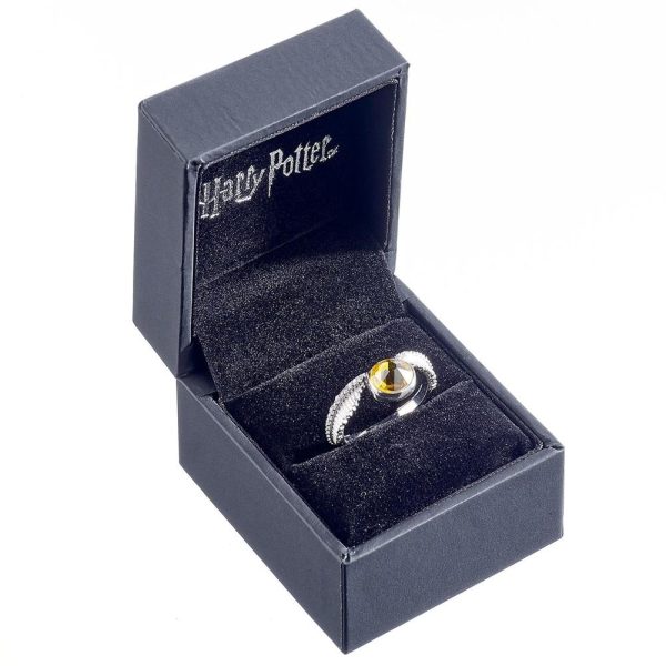 Harry Potter Sterling Silver Crystal Ring Golden Snitch Large - Image 6