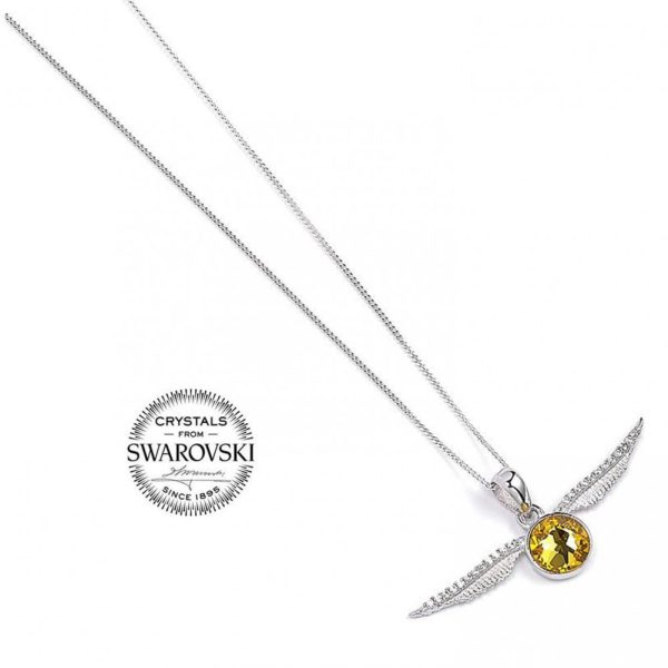Harry Potter Sterling Silver Crystal Necklace Golden Snitch - Image 6