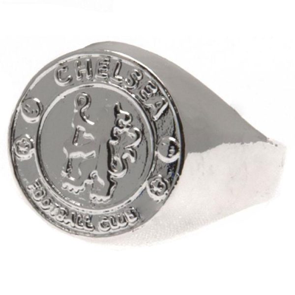 Chelsea FC Silver Plated Crest Ring Medium - Image 4