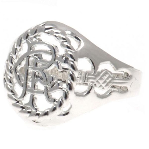Rangers FC Silver Plated Crest Ring Large - Image 4