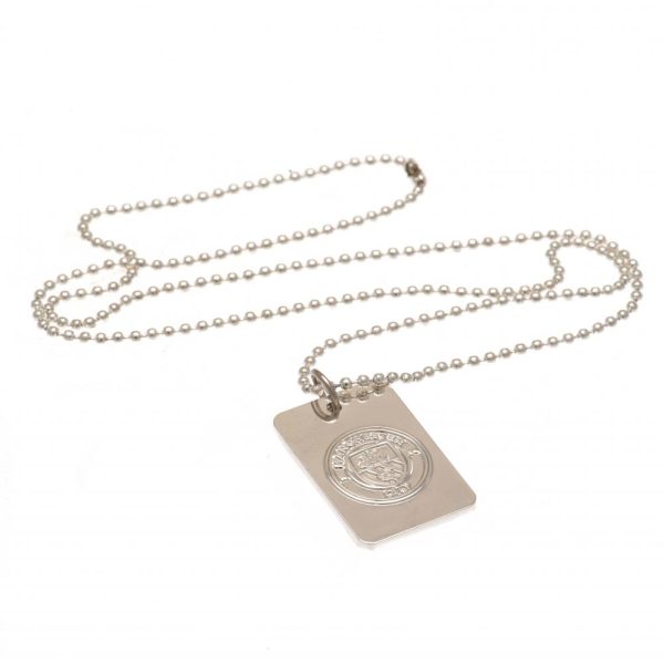 Manchester City FC Silver Plated Dog Tag & Chain - Image 6
