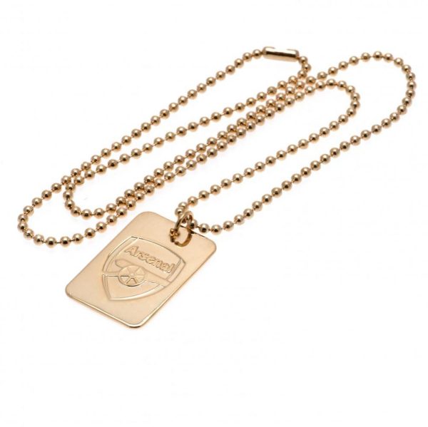 Arsenal FC Gold Plated Dog Tag & Chain - Image 4