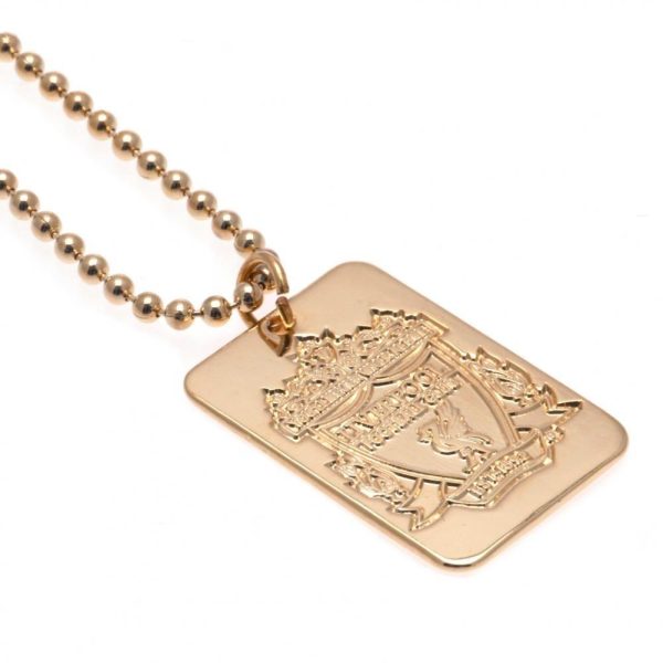 Liverpool FC Gold Plated Dog Tag & Chain - Image 6
