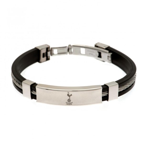 Tottenham Hotspur FC Silver Inlay Silicone Bracelet - Image 6