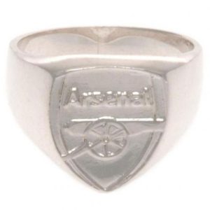 Arsenal FC Sterling Silver Ring Small