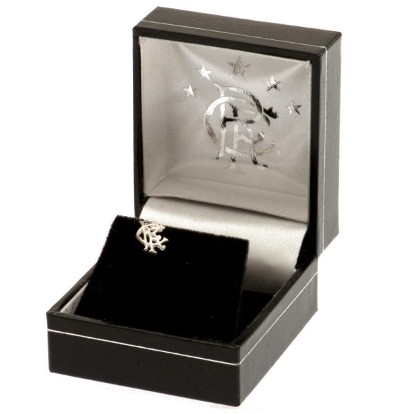 Rangers FC Scroll Crest Sterling Silver Stud Earring - Image 6