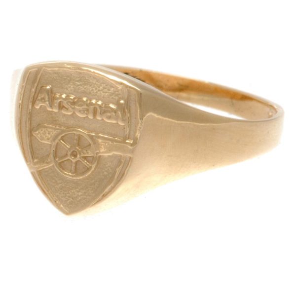 Arsenal FC 9ct Gold Crest Ring Medium - Image 4