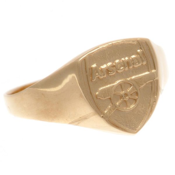Arsenal FC 9ct Gold Crest Ring Medium - Image 6