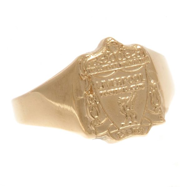 Liverpool FC 9ct Gold Crest Ring Medium - Image 6