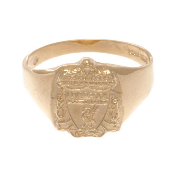 Liverpool FC 9ct Gold Crest Ring Medium - Image 8