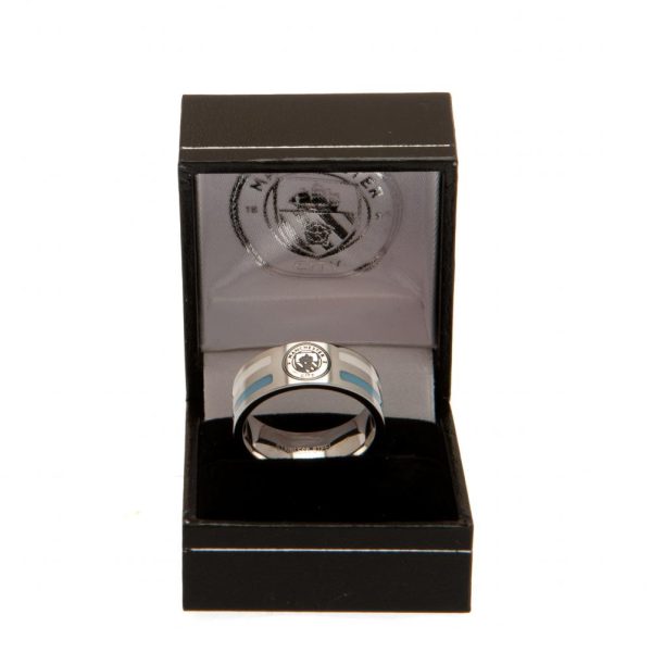 Manchester City FC Colour Stripe Ring Small - Image 8