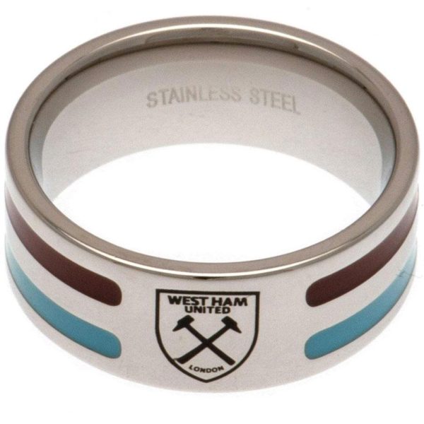 West Ham United FC Colour Stripe Ring Medium - Image 4