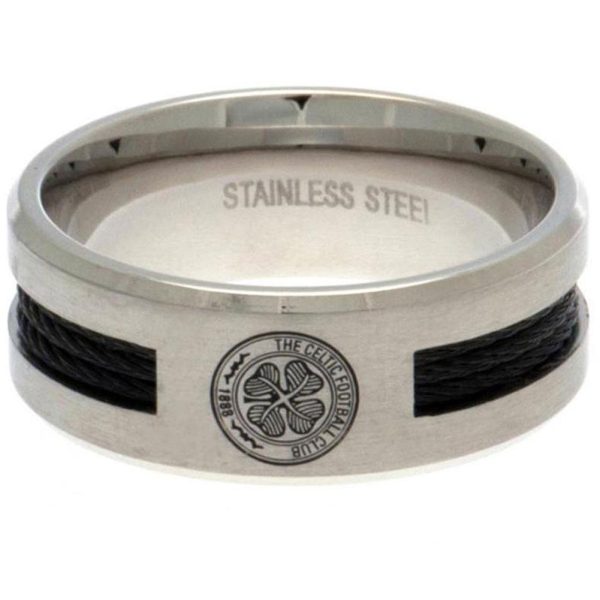 Celtic FC Black Inlay Ring Large - Image 4