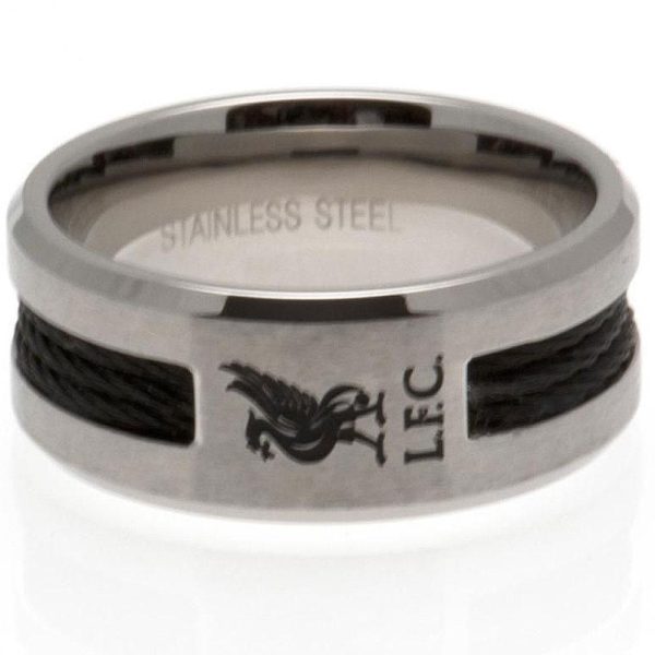 Liverpool FC Black Inlay Ring Large - Image 4