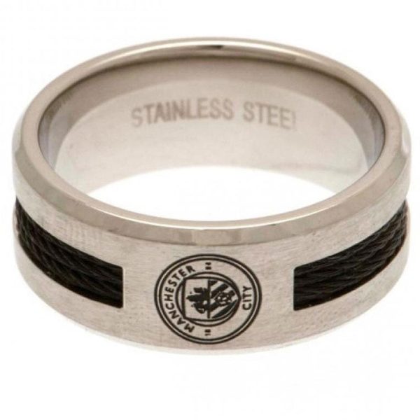Manchester City FC Black Inlay Ring Large - Image 4