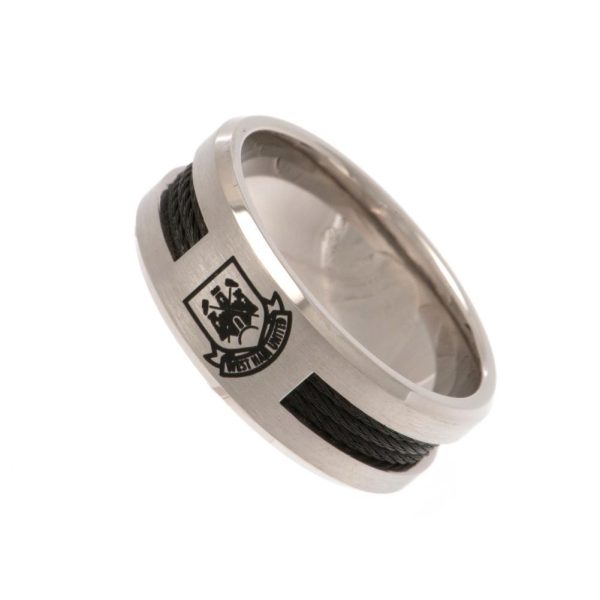 West Ham United FC Black Inlay Ring Medium CT - Image 6