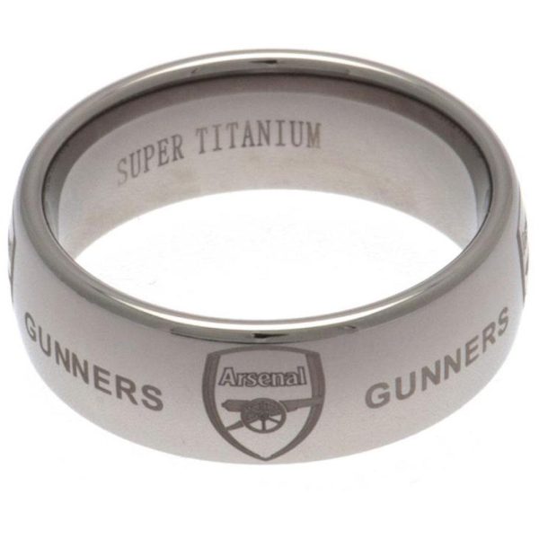 Arsenal FC Super Titanium Ring Small - Image 4