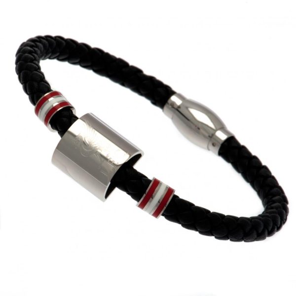 Liverpool FC Colour Ring Leather Bracelet - Image 4