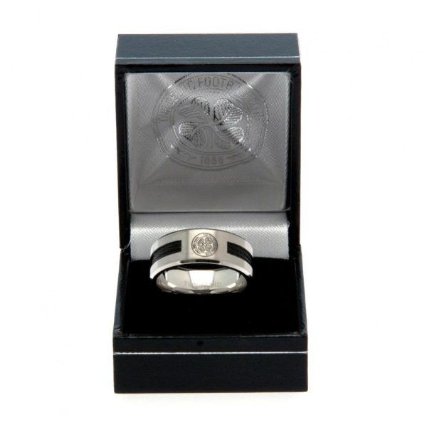 Celtic FC Black Inlay Ring Large - Image 8