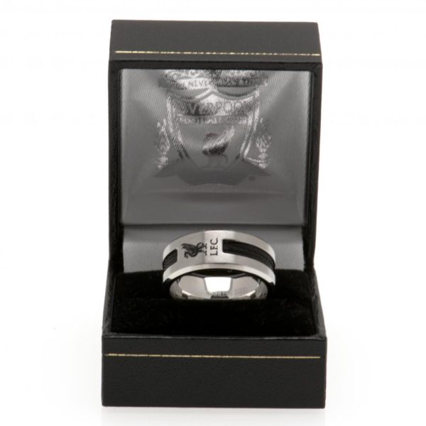 Liverpool FC Black Inlay Ring Medium - Image 6