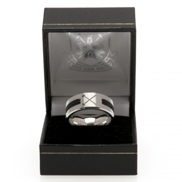 West Ham United FC Black Inlay Ring Medium HM - Image 6